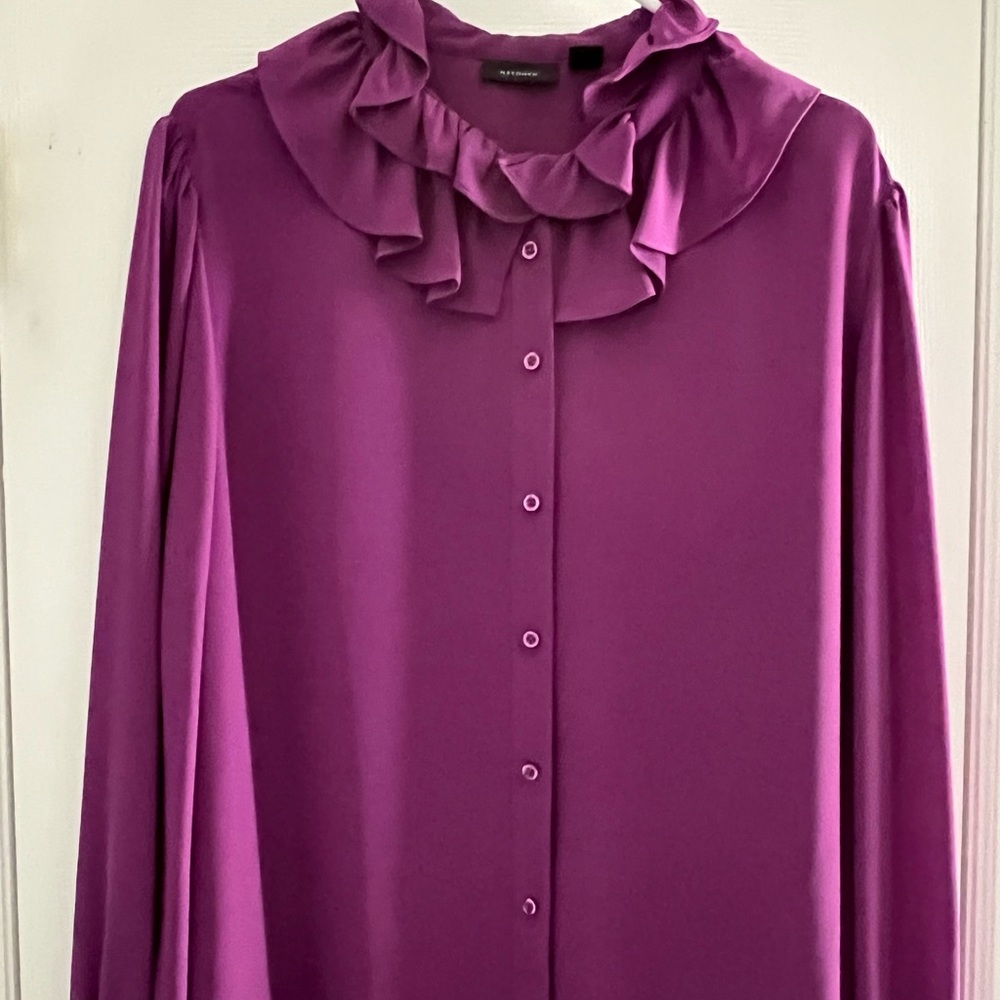 Halogen, Women’s ruffle blouse, 2x